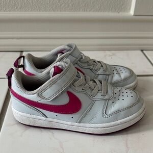 Nike Kids Sneakers - Gray with Pink Accents